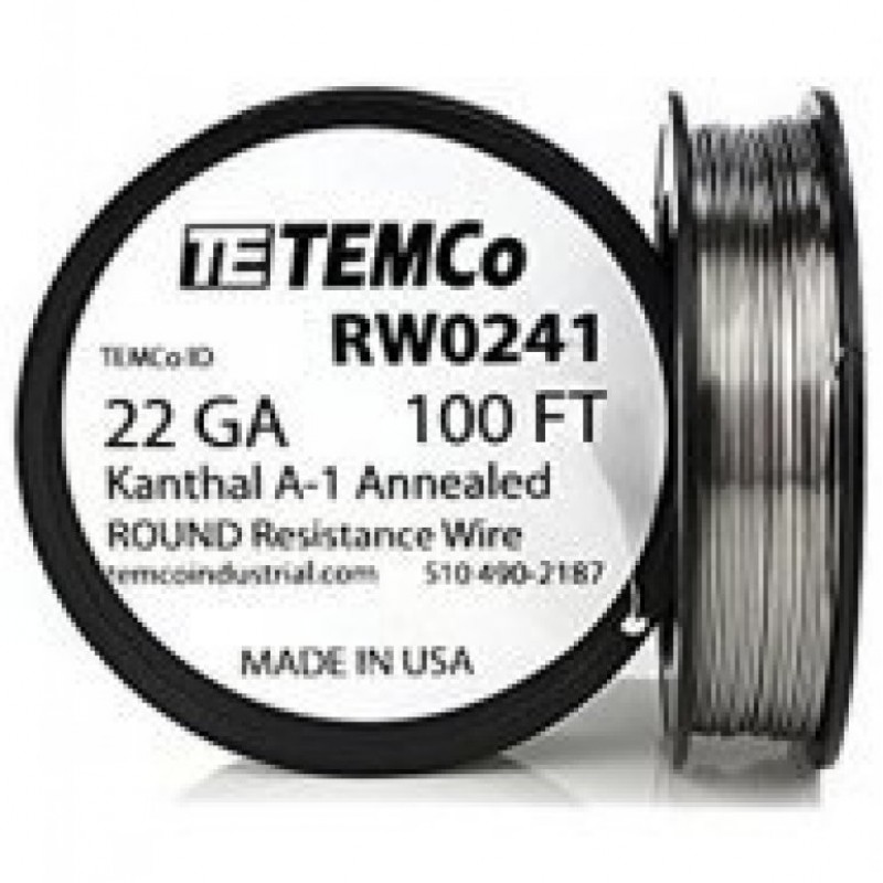 TEMCo Kanthal A1 22 GA 10 Metre Tel